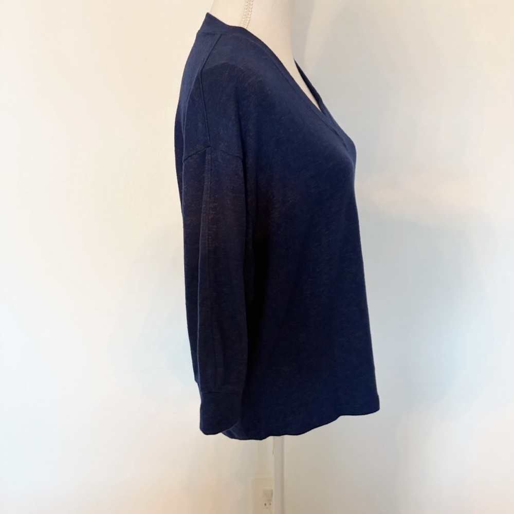 Cabi Cuddle Tee Cobalt Blue V-Neck 3/4 Sleeve Top Style 4438 Size M - Picture 11 of 12